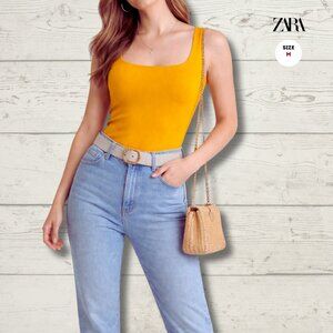 Zara Mustard Tank Top – Size Medium